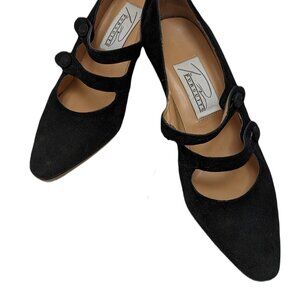 Pursuits Black suede 2-button pumps - Size 6.5